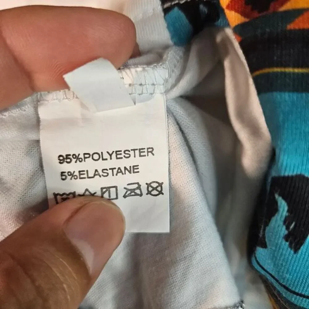 Western native Aztec Print Women Fashion V‎ Neck Ethnic T-Shirt - Picture 5 of 6